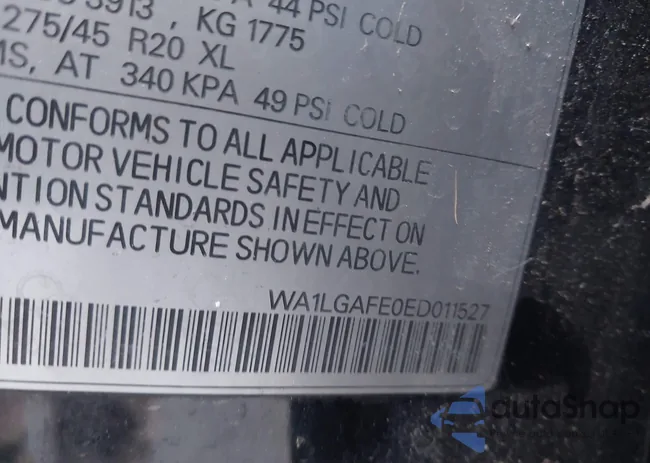 WA1LGAFE0ED011527: 44330902