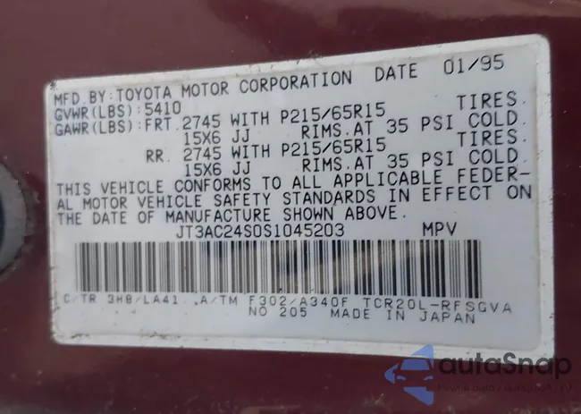 JT3AC24S0S1045203: 44330955