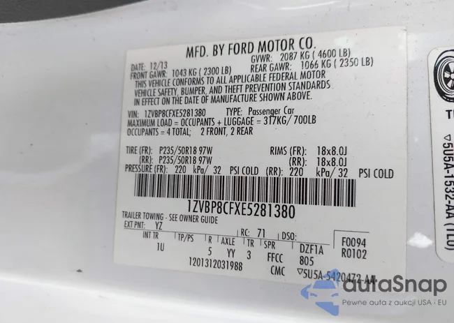 1ZVBP8CFXE5281380: 44332089