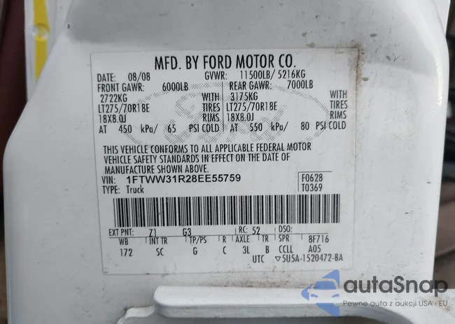 1FTWW31R28EE55759: 44332136