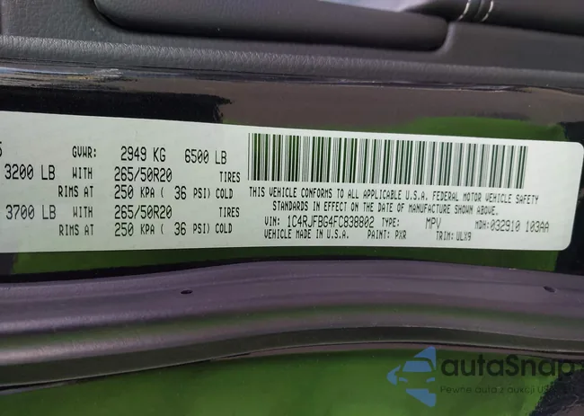 1C4RJFBG4FC838802: 44332252