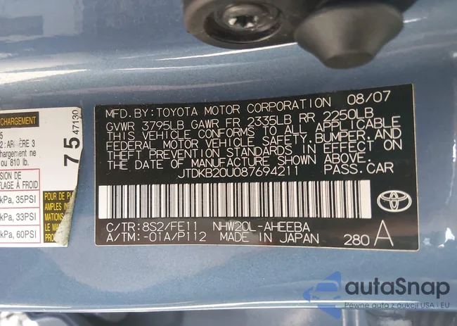 JTDKB20U087694211: 44332281