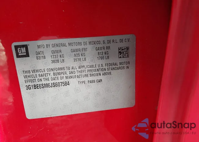 3G1BE6SM6JS607584: 44332413