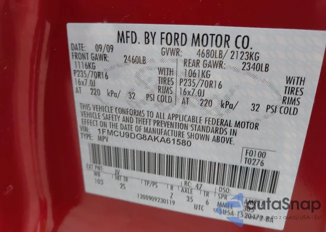 1FMCU9DG8AKA61580: 44332457