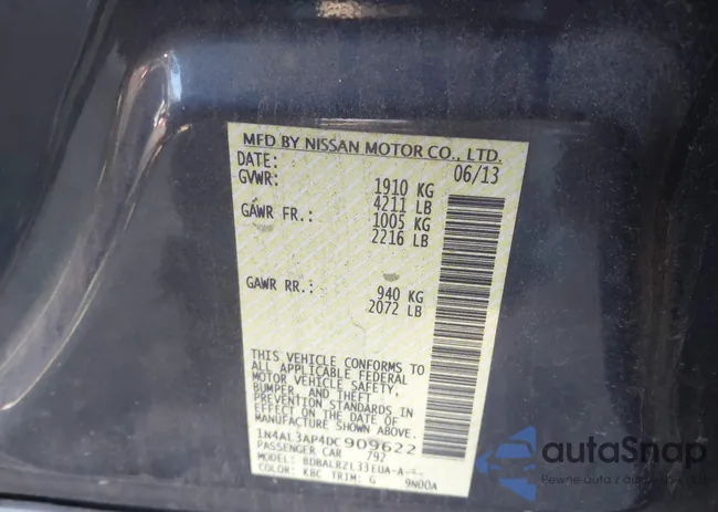 1N4AL3AP4DC909622: 44332472