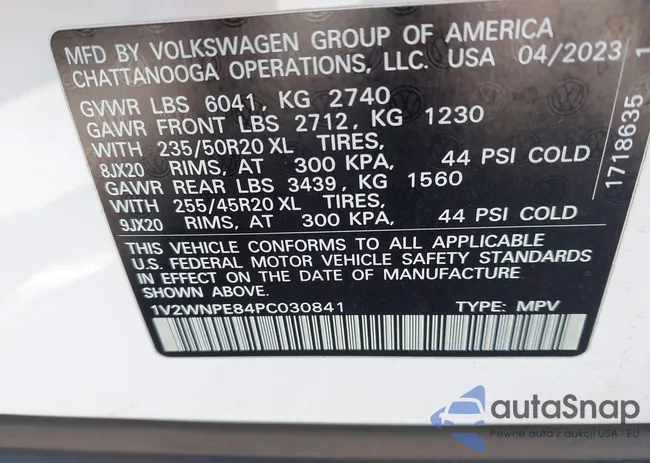 1V2WNPE84PC030841: 44332539