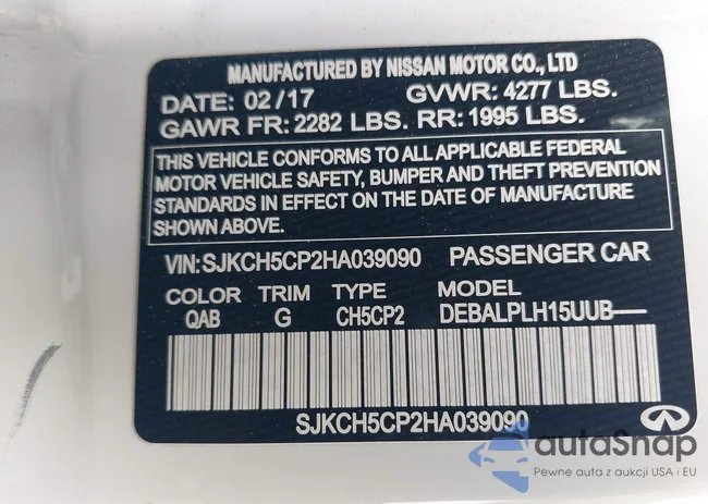 SJKCH5CP2HA039090: 44331656