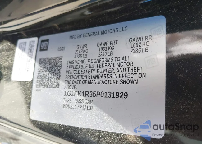 1G1FK1R65P0131929: 44331740