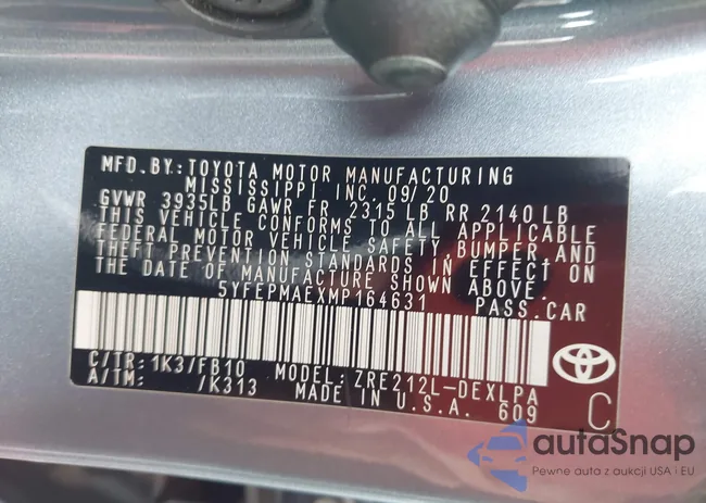 5YFEPMAEXMP164631: 44331745