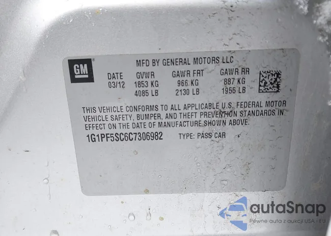 1G1PF5SC6C7306982: 44333207