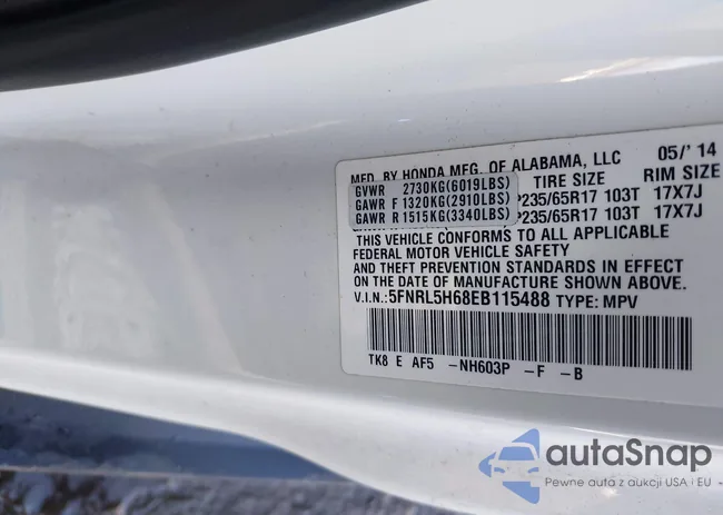 5FNRL5H68EB115488: 44333232