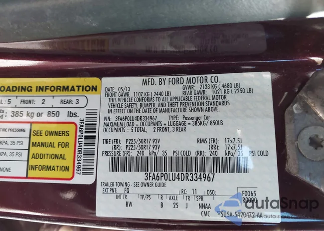 3FA6P0LU4DR334967: 44333291