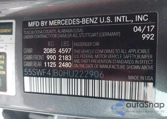 55SWF4JB0HU222906: 44333305