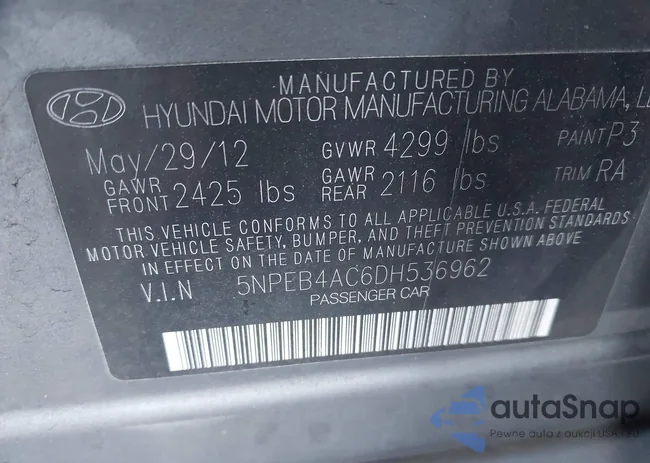 5NPEB4AC6DH536962: 44333318