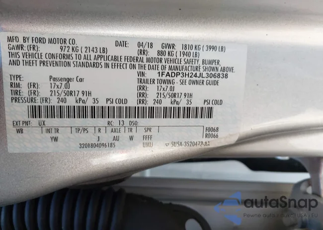 1FADP3H24JL306838: 44333364