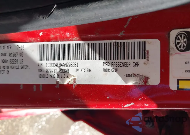 1C3CC4FB4AN205351: 44332744