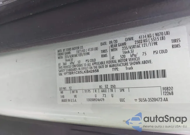 1FTBR1C85LKB42858: 44332820