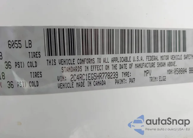 2C4RC1EG5HR778239: 44332958