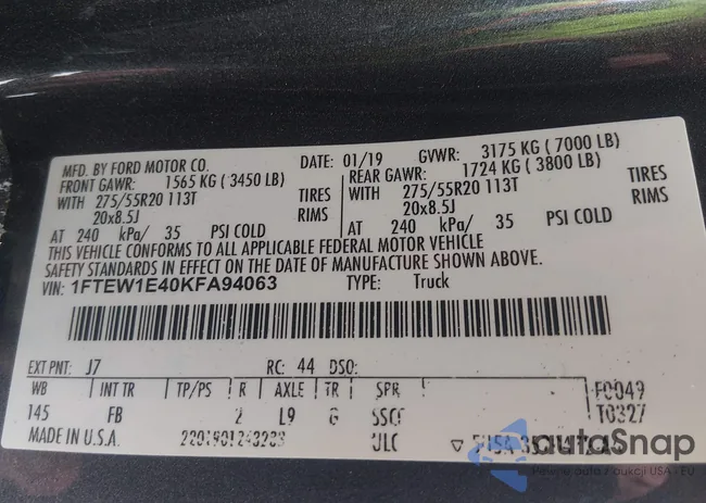 1FTEW1E40KFA94063: 44334080