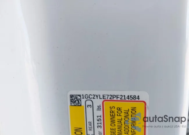 1GC2YLE72PF214584: 44334321