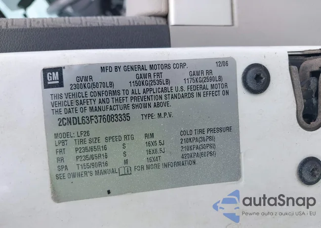 2CNDL63F376083335: 44334369