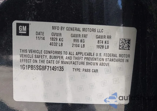 1G1PB5SG8F7149135: 44334386