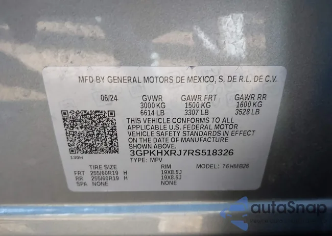 3GPKHXRJ7RS518326: 44334439