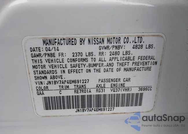 JN1BV7AP4EM691227: 44334506