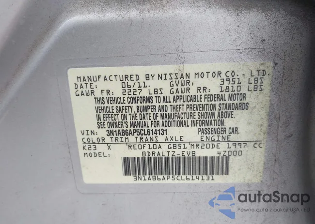 3N1AB6AP5CL614131: 44333643