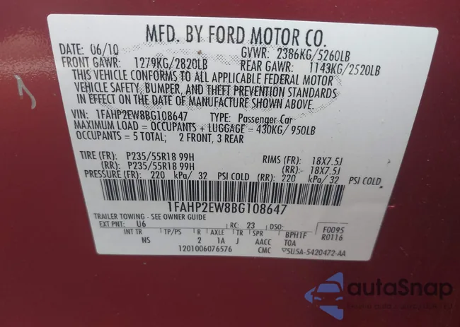 1FAHP2EW8BG108647: 44333689