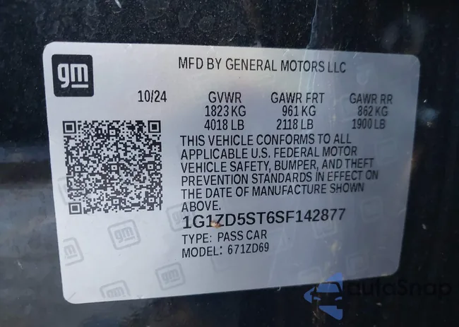 1G1ZD5ST6SF142877: 44333690