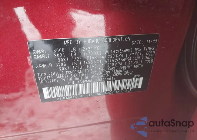 4S4WMAUD5R3410012: 44333693