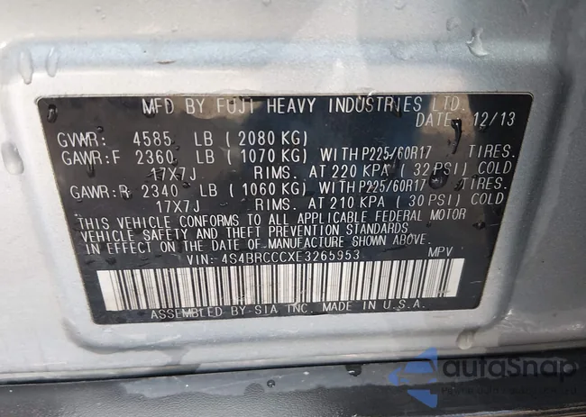 4S4BRCCCXE3265953: 44333721