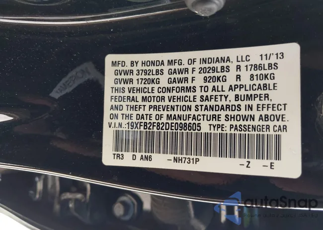 19XFB2F82DE098605: 44333722