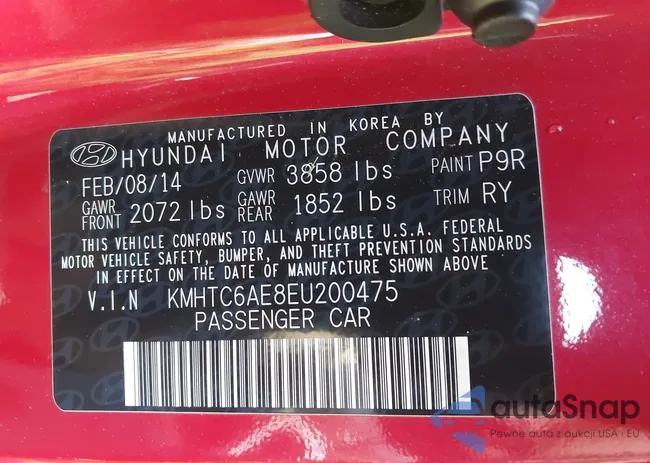 KMHTC6AE8EU200475: 44333756