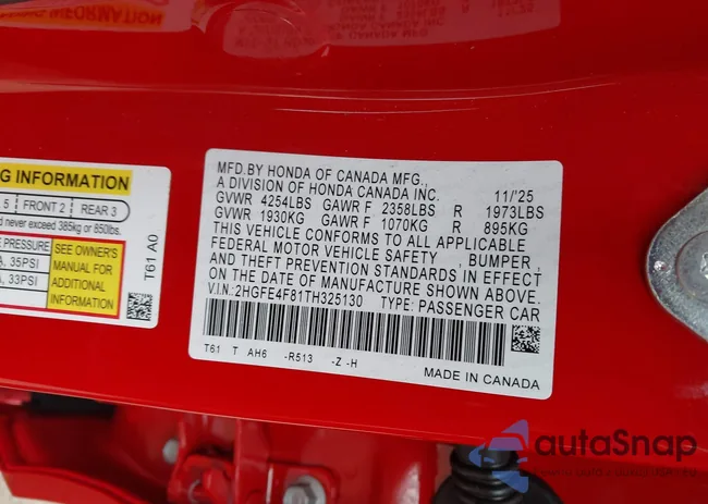 2HGFE4F81TH325130: 44333801