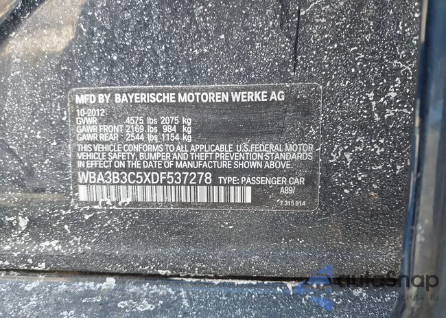 WBA3B3C5XDF537278: 44333809