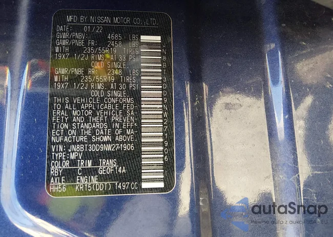 JN8BT3DD9NW271906: 44333875