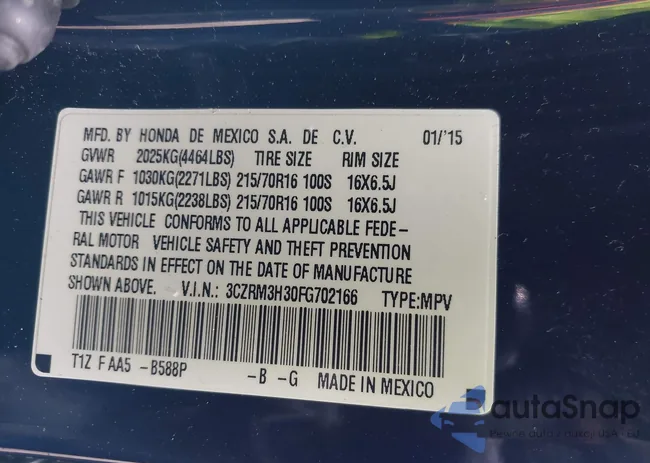 3CZRM3H30FG702166: 44333892