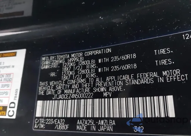 JTJADCEZ4N5000222: 44333907