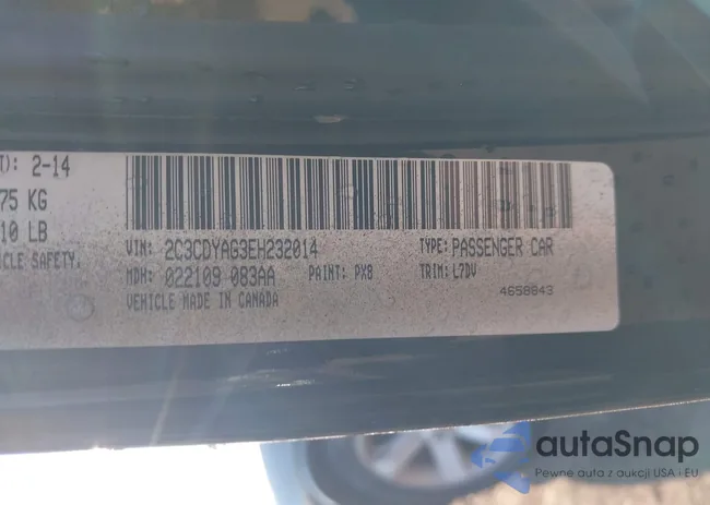 2C3CDYAG3EH232014: 44333943