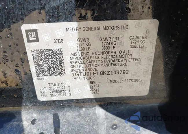 1GTU9FEL8KZ103792: 44334964