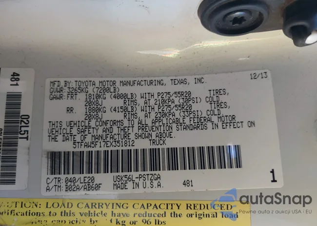 5TFAW5F17EX351812: 44335064