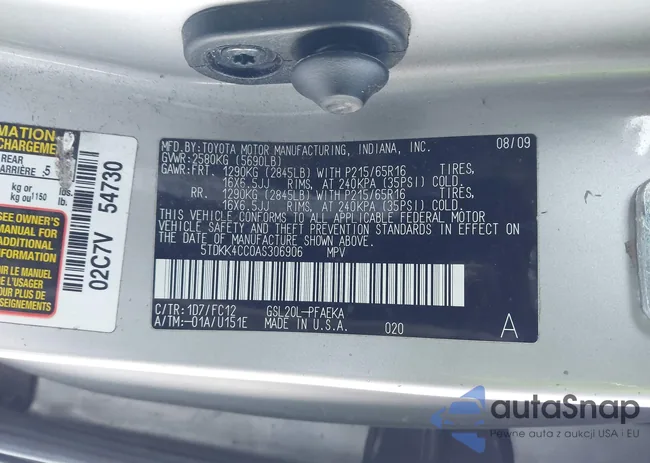 5TDKK4CC0AS306906: 44335150