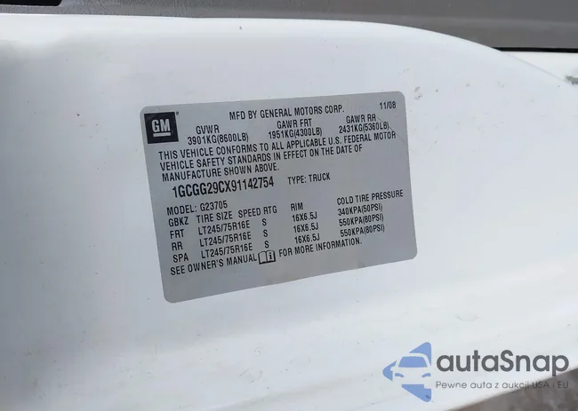 1GCGG29CX91142754: 44335190