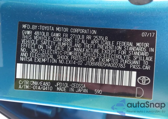 JTDBVRBD5HA002783: 44335209