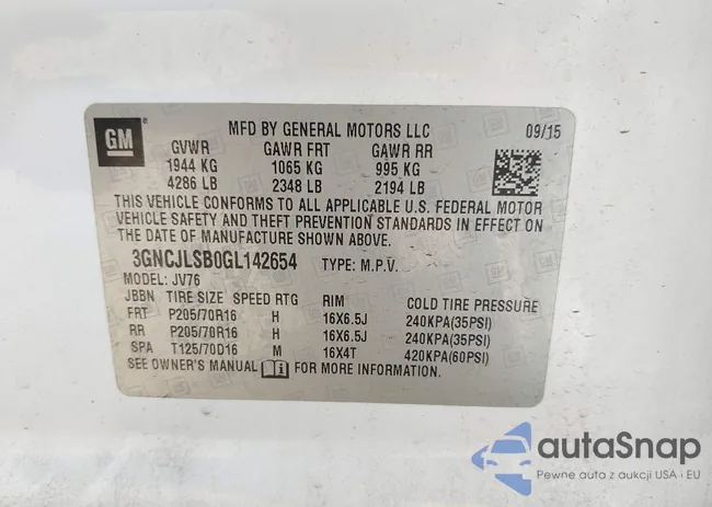 3GNCJLSB0GL142654: 44335284