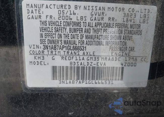 3N1AB7AP1GL666531: 44335330