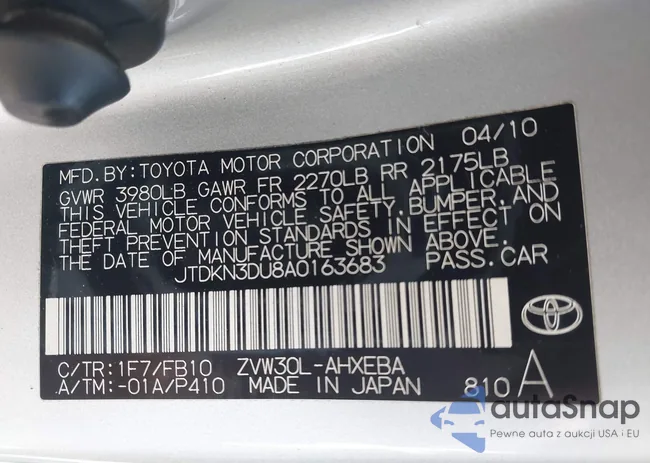 JTDKN3DU8A0163683: 44335553