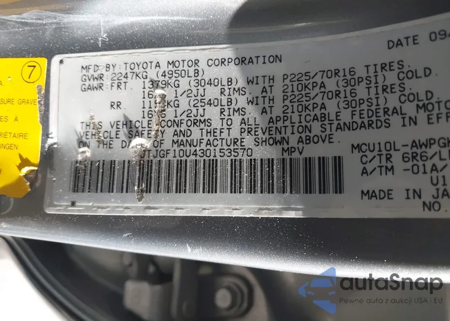 JTJGF10U430153570: 44334729